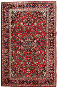  Perzsa Kashan Szőnyeg 132X203 Piros/Narancssárga Carpetvista