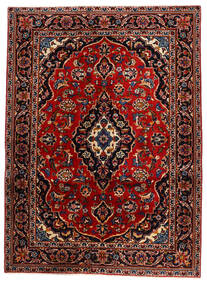  132X183 Kashan Szőnyeg Sötétpiros/Piros Perzsia/Irán
 Carpetvista