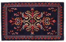  Kashan Szőnyeg 62X90 Perzsa Gyapjúszőnyeg Sötétlila/Piros Kicsi Carpetvista