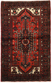 Orientalisk Nahavand Matta 69X111 Mörkröd/Röd Ull, Persien/Iran Carpetvista