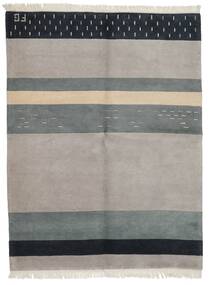 173X227 絨毯 ギャッベ インド モダン グレー/ライトグレー (ウール, インド) Carpetvista