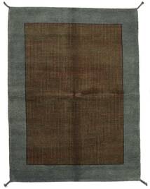 Gabbeh Indo Rug 171X227 Brown/Dark Grey Wool, India Carpetvista