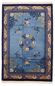  Oriental China Antiquefinish Rug 183X274 Dark Blue/Blue Wool, China Carpetvista
