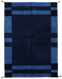 Gabbeh Indo Rug 141X201 Dark Blue/Blue Wool, India Carpetvista