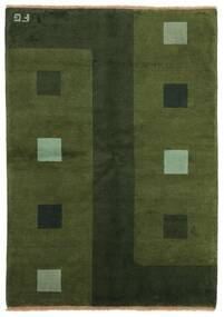 絨毯 ギャッベ インド 139X199 ダークグリーン/グリーン (ウール, インド)