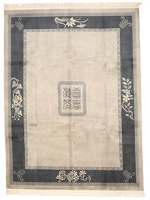 274X366 China 90 Line Rug Oriental Beige/Grey Large (Wool, China) Carpetvista