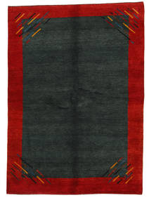 Gabbeh Indisch Teppich 171X239 Dunkelgrün/Dunkelrot Wolle, Indien Carpetvista