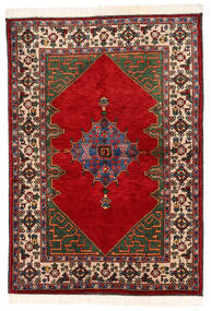 Kazak Teppich 137X198 Braun/Rot Wolle, Pakistan Carpetvista
