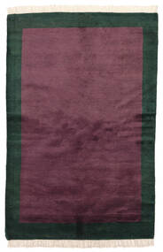 Χαλι Γκάμπεθ Indo 144X219 Σκούρο Ροζ/Πράσινα (Μαλλί, Ινδικά)