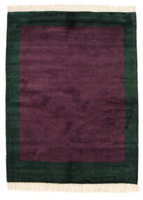 絨毯 ギャッベ インド 145X189 ダークピンク/ダークグレー (ウール, インド)