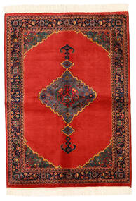 Kazak Rug Rug 137X188 Red/Beige Wool, Pakistan Carpetvista