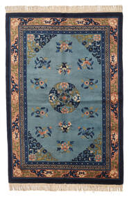  Orientalischer China In Antikem Stil Teppich 137X198 Blau/Dunkelblau Wolle, China Carpetvista