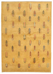 Gabbeh Persisch Teppich 145X203 Orange/Beige Wolle, Persien/Iran Carpetvista