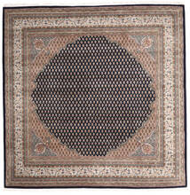  Mir Indo Rug 199X201 Wool Brown/Dark Grey Carpetvista