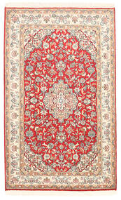79X129 Kaschmir Reine Seide Teppich Orientalischer Beige/Rot (Seide, Indien) Carpetvista