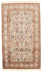  Kashmir Pure Silk Rug 81X138 Beige/Brown Carpetvista
