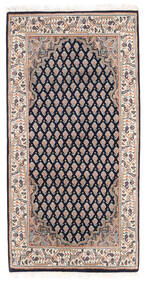 絨毯 オリエンタル Mir インド 61X120 ブラック/ライトグレー (ウール, インド)