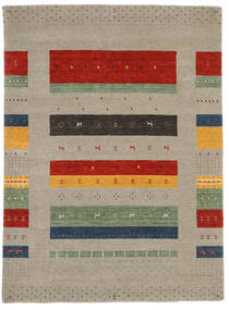 177X242 Tapis Loribaf Loom Moderne Gris Clair/Orange (Laine, Inde) Carpetvista