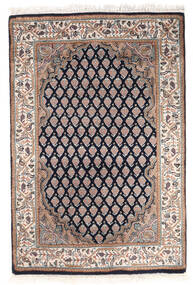  Orientalischer Mir Indisch Teppich 62X93 Beige/Hellgrau Wolle, Indien Carpetvista
