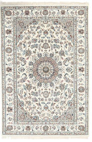 124X184 Nain Indisch Teppich Orientalischer Beige/Grau (Wolle, Indien) Carpetvista