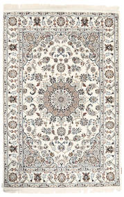 120X182 Nain Indisch Teppich Orientalischer Beige/Orange (Wolle, Indien) Carpetvista
