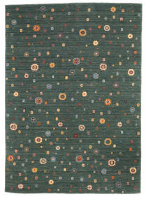 168X237 Loribaf Loom Teppich Moderner Grün/Grau (Wolle, Indien) Carpetvista