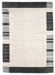 絨毯 Loribaf ルーム 165X233 ベージュ/ダークグレー (ウール, インド)