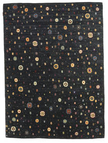 173X240 絨毯 ギャッベ インド モダン ダークグレー/ベージュ (ウール, インド) Carpetvista
