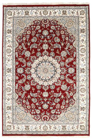 183X274 Nain Indo Rug Oriental Beige/Dark Red (Wool, India) Carpetvista