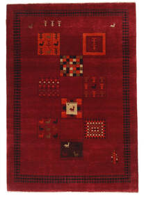 148X215 Gabbeh Loribaft Matta Modern Mörkröd/Röd (Ull, Indien) Carpetvista