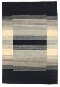 Loribaf Loom Rug 162X237 Black/Orange Wool, India Carpetvista