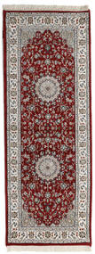絨毯 ナイン インド 72X194 廊下 カーペット グレー/ベージュ (ウール, インド)