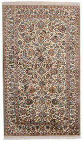 Kashmir Pure Silk Rug 95X159 Brown/Beige Silk, India Carpetvista