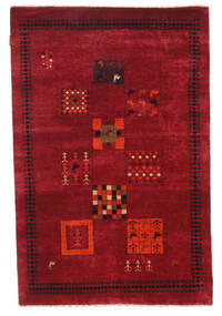 Gabbeh Loribaft Rug 115X175 Dark Red/Red Wool, India Carpetvista