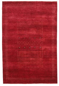  Gabbeh Loribaft Tapete 150X226 Lã Vermelho/Vermelho Escuro Pequeno Carpetvista