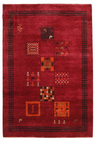 Tapete Gabbeh Loribaft 145X215 Vermelho Escuro/Vermelho (Lã, Índia)