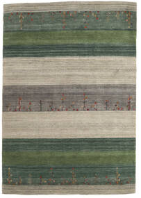 168X243 Tappeto Loribaf Loom Moderno Verde/Arancione (Lana, India) Carpetvista