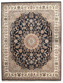 絨毯 ナイン インド 236X307 ベージュ/茶色 (ウール, インド)