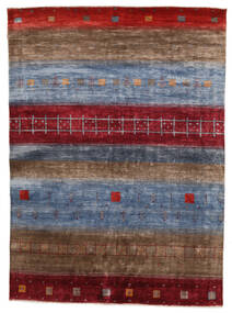絨毯 ギャッベ Loribaft 162X221 レッド/グレー (ウール, インド)