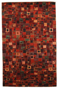 絨毯 ギャッベ Loribaft 197X310 レッド/ダークレッド (ウール, インド)