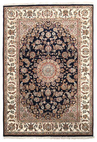 171X249 絨毯 ナイン インド オリエンタル 茶色/ベージュ (ウール, インド) Carpetvista