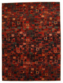 絨毯 ギャッベ Loribaft 260X351 ダークレッド/レッド 大きな (ウール, インド)