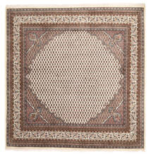 Mir Indisch Teppich 200X204 Quadratisch Braun/Beige Wolle, Indien Carpetvista
