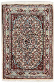 62X90 絨毯 ムード オリエンタル ダークレッド/ベージュ (ウール, ペルシャ/イラン) Carpetvista