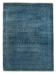 84X125 Gabbeh Loribaft Rug Modern Dark Blue/Blue (Wool, India) Carpetvista