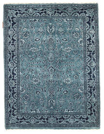 92X122 Gabbeh Loribaft Rug Modern Blue/Dark Blue (Wool, India) Carpetvista