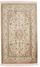 絨毯 オリエンタル カシミール ピュア シルク 75X125 ベージュ/オレンジ (絹, インド)