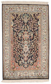  Oriental Kashmir Pure Silk Rug 78X126 Beige/Brown Silk, India Carpetvista