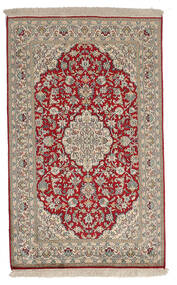 絨毯 オリエンタル カシミール ピュア シルク 77X124 レッド/オレンジ (絹, インド)