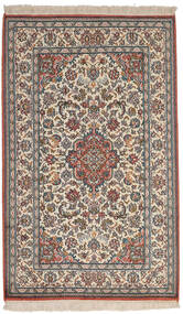 82X134 絨毯 オリエンタル カシミール ピュア シルク 茶色/ベージュ (絹, インド) Carpetvista